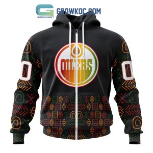 Edmonton Oilers Black History Month Personalized Hoodie Shirts