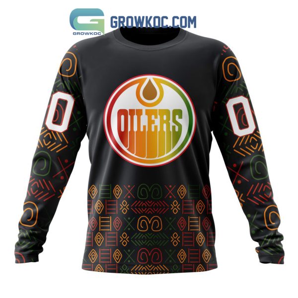 Edmonton Oilers Black History Month Personalized Hoodie Shirts