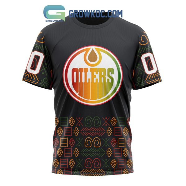 Edmonton Oilers Black History Month Personalized Hoodie Shirts