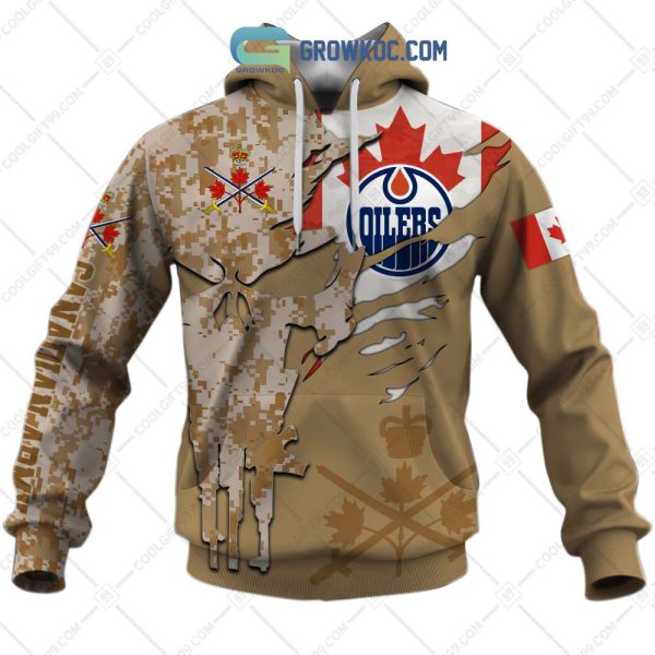 Edmonton Oilers Marine Corps Personalized Hoodie Shirts