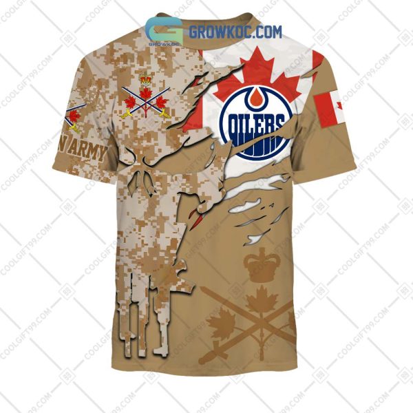 Edmonton Oilers Marine Corps Personalized Hoodie Shirts