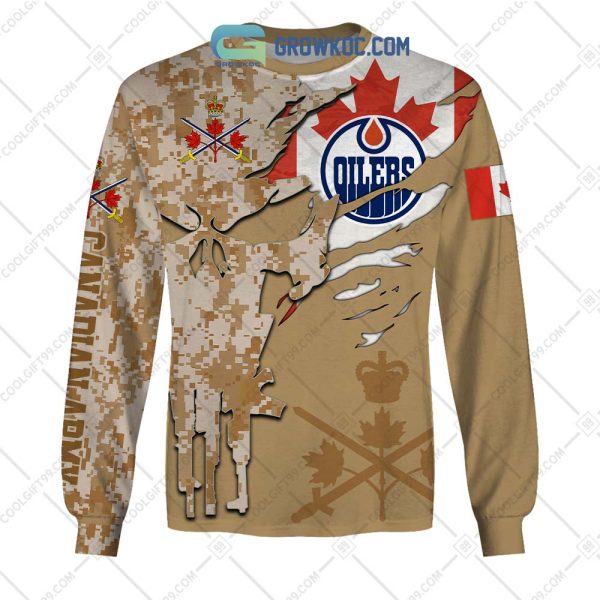 Edmonton Oilers Marine Corps Personalized Hoodie Shirts