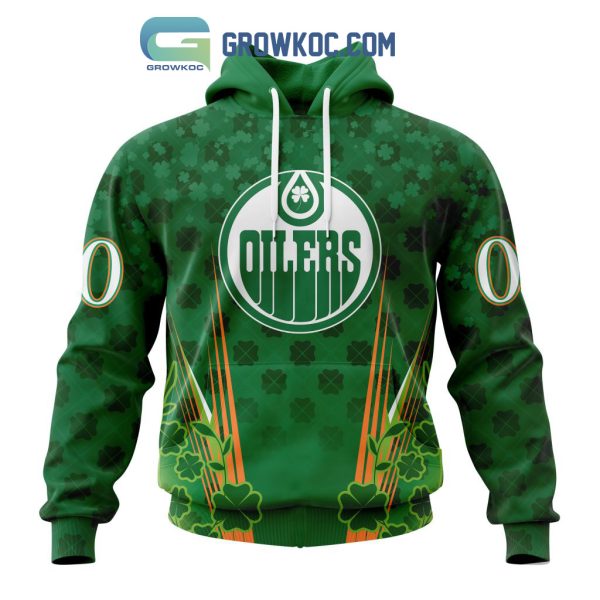 Edmonton Oilers St. Patrick’s Day Personalized Hoodie Shirts