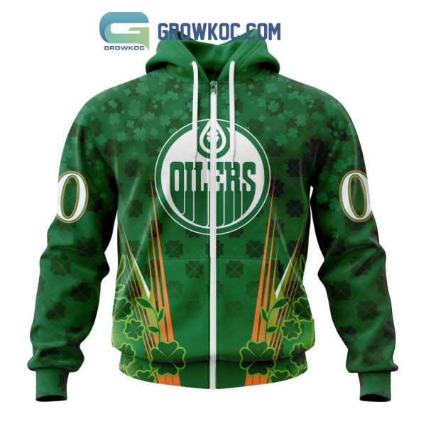 Edmonton Oilers St. Patrick’s Day Personalized Hoodie Shirts