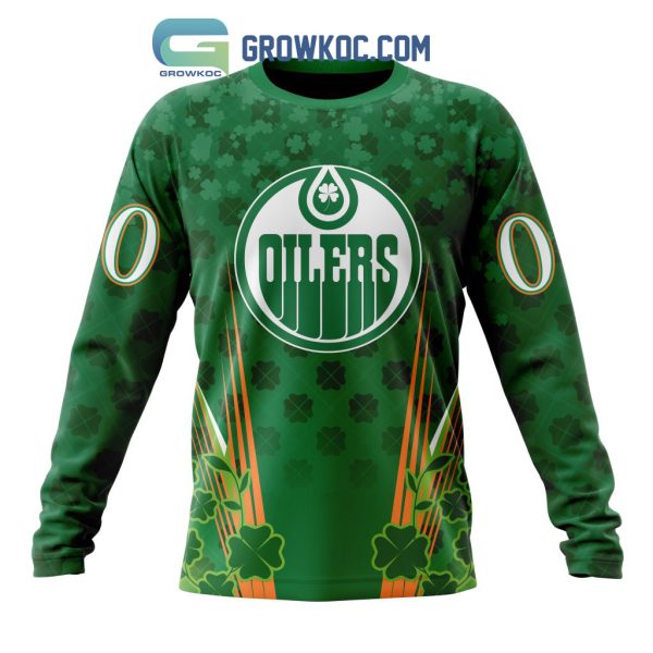 Edmonton Oilers St. Patrick’s Day Personalized Hoodie Shirts
