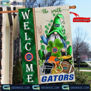 Florida Gators St. Patrick’s Day Shamrock Personalized Garden Flag