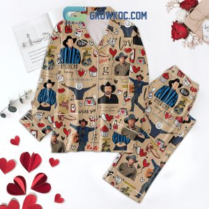 Garth Brooks Miss You Valentine Polyester Pajamas Set