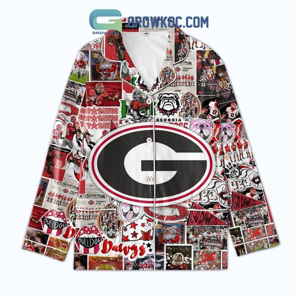 Georgia Bulldogs Proud Polyester Pajamas Set