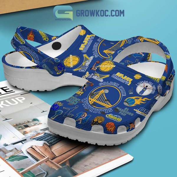 Golden State Warriors Champs Blue Design Crocs Clogs