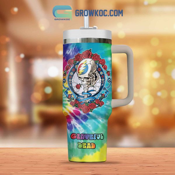 Grateful Dead Bear Rainbow 40oz Tumbler