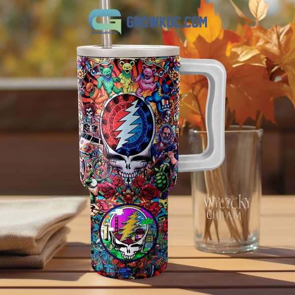 Grateful Dead Dancing Bears Fan 40oz Tumbler