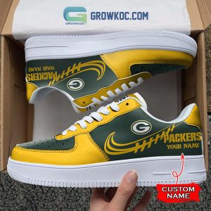 Green Bay Packers Personalized Air Force 1 Sneaker Shoes