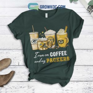 Green Bay Packers Run On Coffee Fleece Pajamas Set Green Version