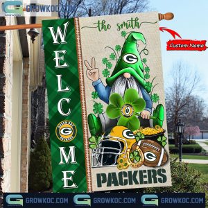 Green Bay Packers St. Patrick’s Day Shamrock Personalized Garden Flag