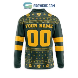 Green Bay Packers Winter Coming Personalized Long Sleeve Polo Shirt