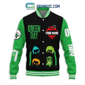 Green Day Fan Name Personalized Baseball Jacket