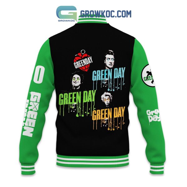 Green Day Fan Name Personalized Baseball Jacket