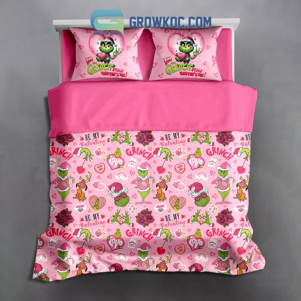 Grinch Be My Valentine Bedding Set