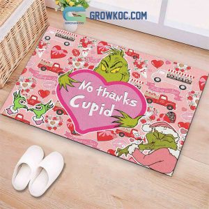Grinch No Thanks Cupid Valentine Doormat