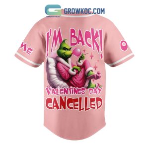 Grinch Steals Valentine’s Day Personalized Baseball Jersey