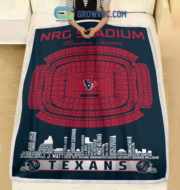 Houston Texans NRG Stadium Legends Fleece Blanket Quilt