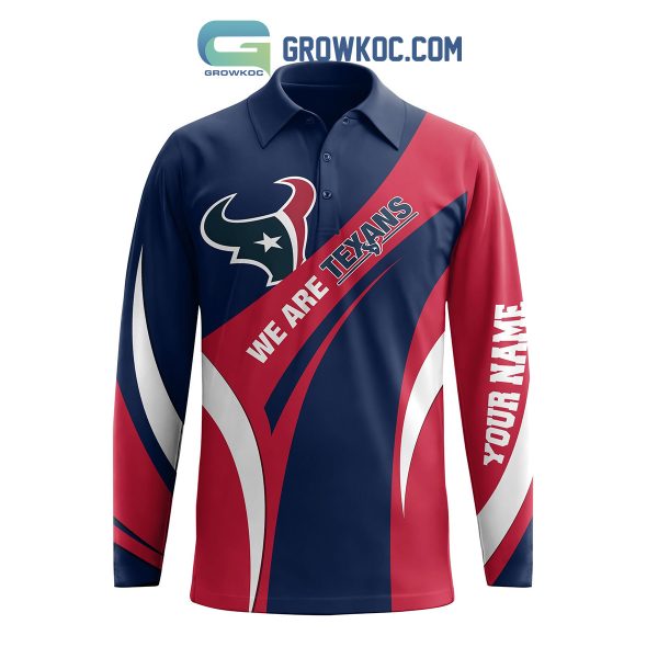 Houston Texans Win Or Lose Personalized Long Sleeve Polo Shirt