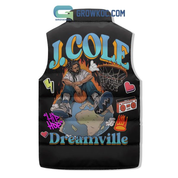 J.Cole Dreamville Sleeveless Puffer Jacket