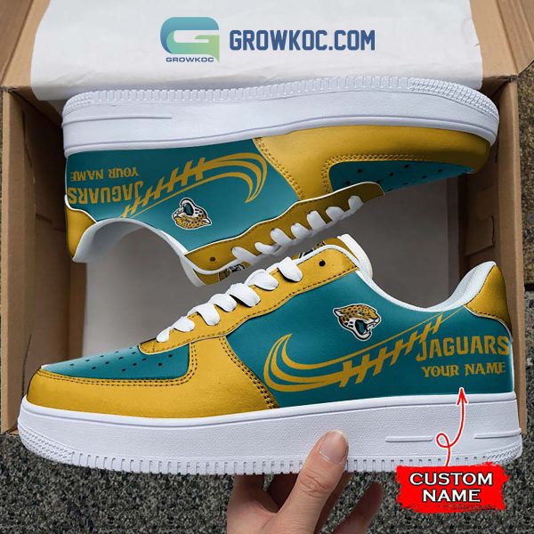 Jacksonville Jaguars Personalized Air Force 1 Sneaker Shoes