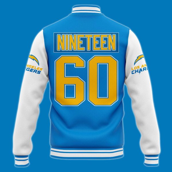 Jim Harbaugh Los Angeles Chargers Nineteen Baseball Jacket