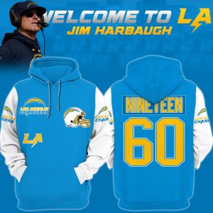 Jim Harbaugh Nineteen Los Angeles Chargers Hoodie T Shirt
