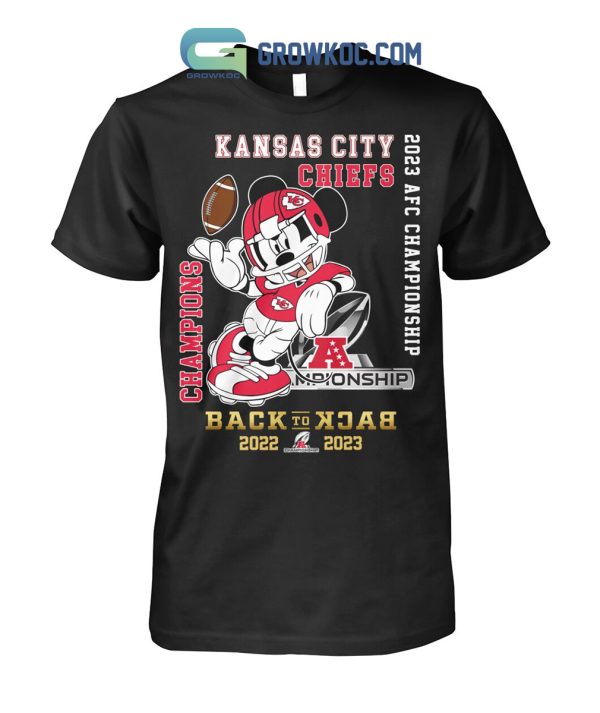 Kansas City Chiefs 2023 AFC Back To Back Champions Mickey Love T Shirt