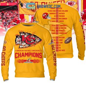 Kansas City Chiefs 2023 Champions Go Chiefs Gold Red Hoodie T Shirt Sweatshirt