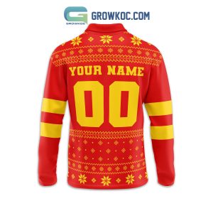 Kansas City Chiefs Fan Personalized Long Sleeve Polo Shirts