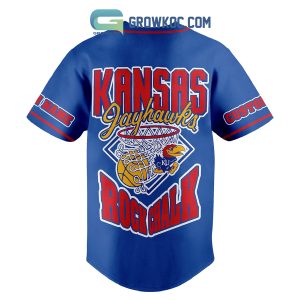 Kansas Jayhawks Rock Chalk Personalized Fan Baseball Jersey