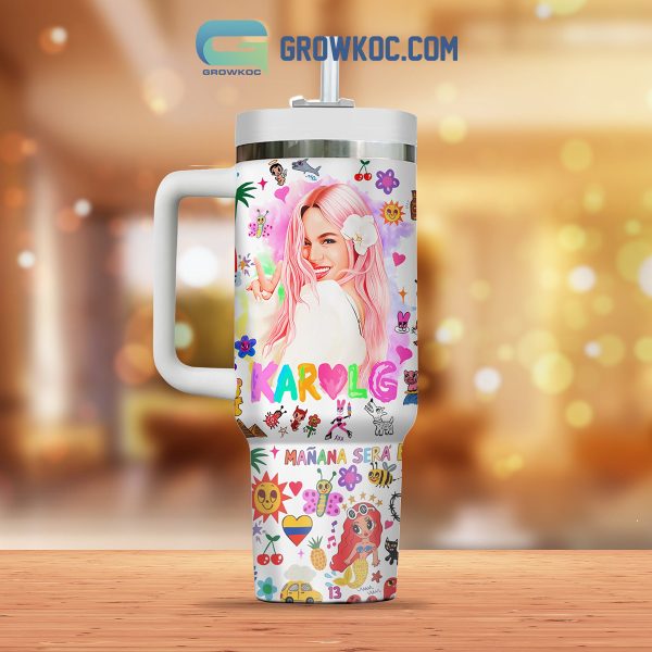 Karol G Bonito White Fan 40oz Tumbler