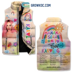 Karol G Manan Sera Bonito 2024 Tour Sleeveless Puffer Jacket