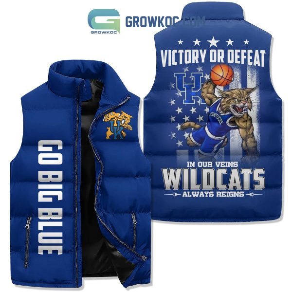 Kentucky Wildcats Always Reigns Sleeveless Puffer Jacket
