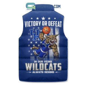 Kentucky Wildcats Always Reigns Sleeveless Puffer Jacket