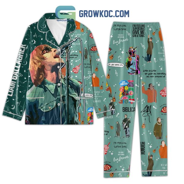 Liam Gallagher Fan Polyester Pajamas Set