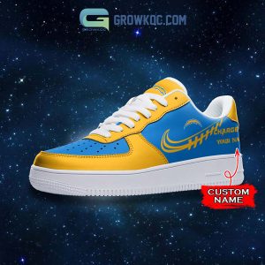 Los Angeles Chargers Personalized Air Force 1 Sneaker Shoes