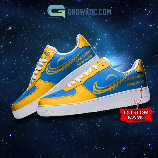 Los Angeles Chargers Personalized Air Force 1 Sneaker Shoes