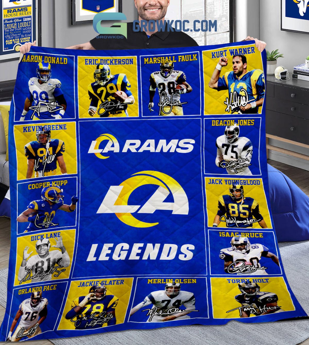 Rams 2025 throw blanket