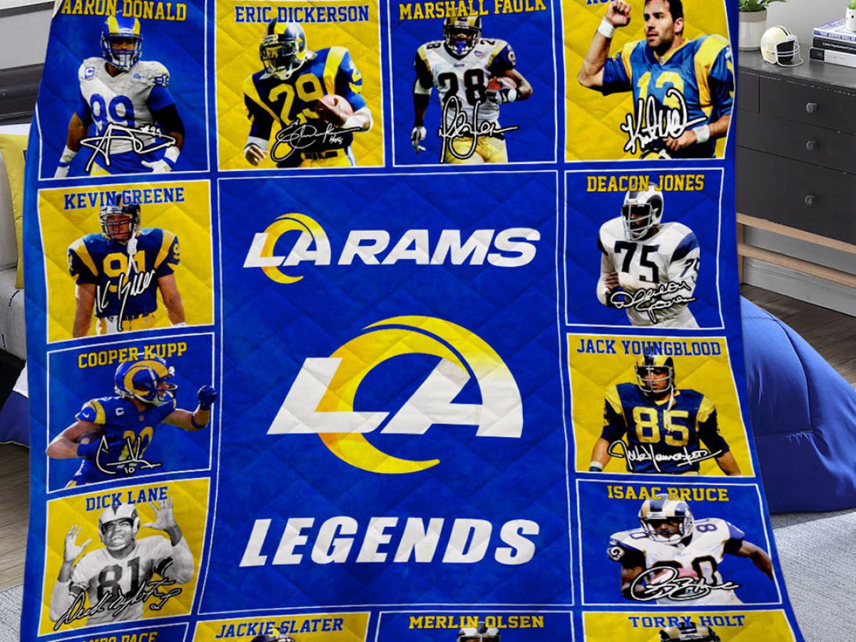 La rams 2025 fleece blanket