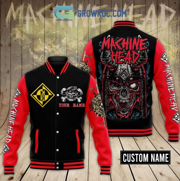 Machine Head Fan Skull Personalized Baseball Jacket
