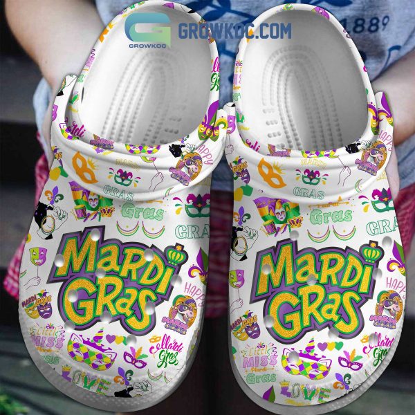 Mardi Gras Festival Fan Crocs Clogs