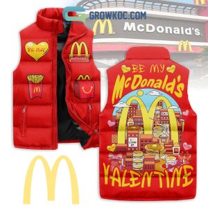 McDonald Be My Valentine Sleeveless Puffer Jacket