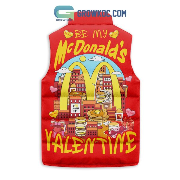 McDonald Be My Valentine Sleeveless Puffer Jacket