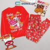 One Piece Hello Kitty Valentine Fleece Pajamas Set Long Sleeve