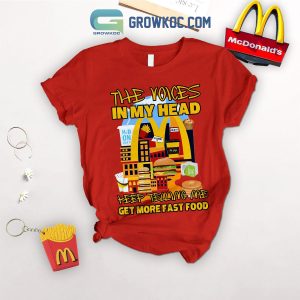 McDonald Ger More Fast Food Fleece Pajamas Set