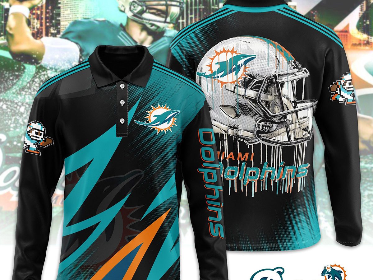 Miami dolphins long outlet sleeve dri fit